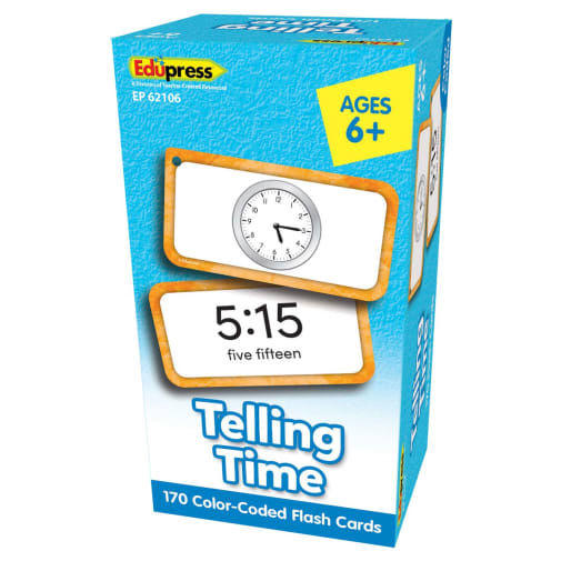 Telling Time Deluxe Flash Cards Set