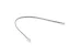 RJ11 Straight Modular Telephone Cable, Silver, 1ft, 6P/4C