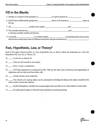 R.E.A.L. Science Odyssey - Earth & Environment Level Two Workbook