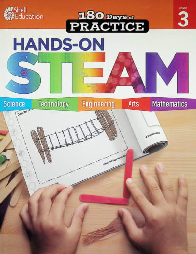 180 Days of Practice: Hands-On STEAM: Grade 3