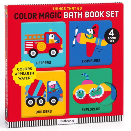 Things That Go Color Magic Bath Book Set