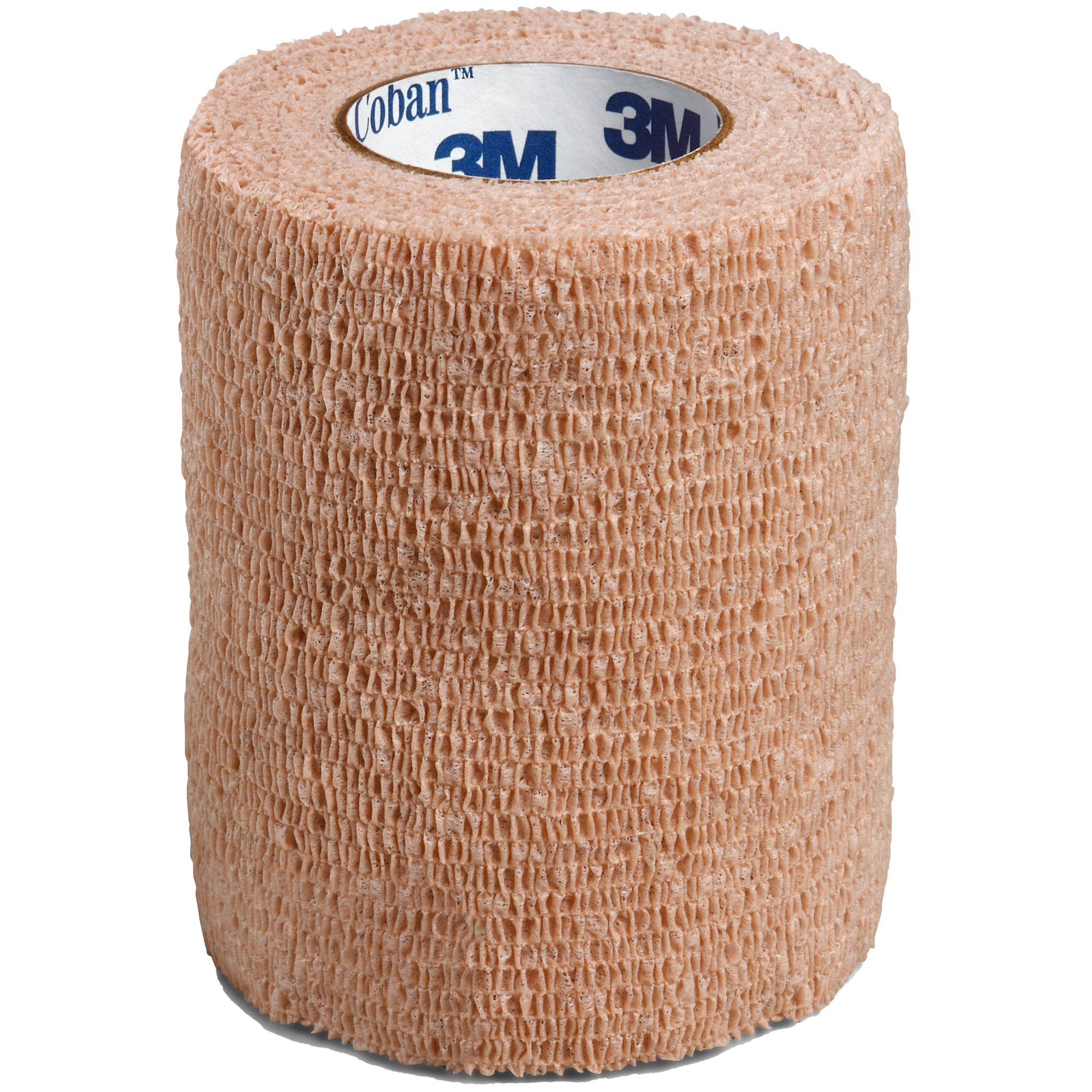 3M Coban Self-adherent Closure Cohesive Bandage, 3 Inch x 5 Yard, Tan MK 481237