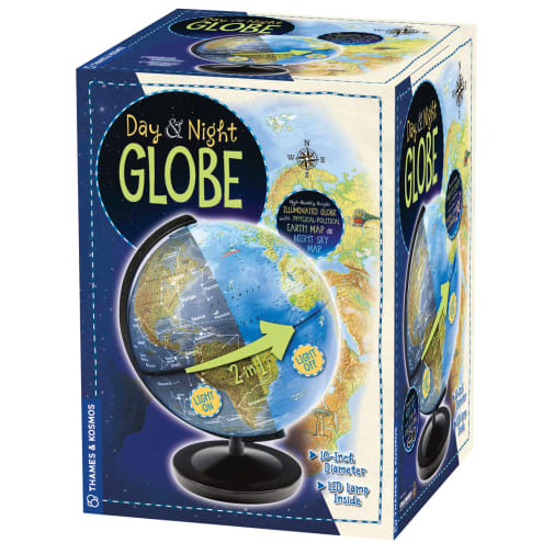 Thames & Kosmos 10" Day & Night Globe with LED Lamp and Stand