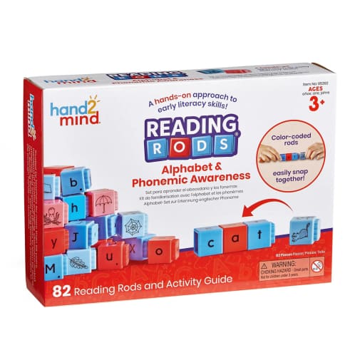 Reading Rods - Alphabet & Phonemic Awareness Linking Letter Cubes