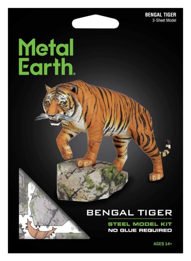 Bengal Tiger - Color (Metal Earth 3D Laser Cut Model)