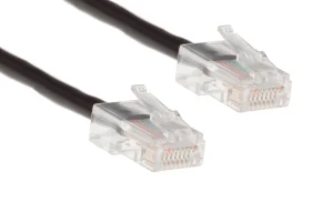 Cat5e Ethernet Patch Cable, Non-Booted, UTP, 3 ft, Black
