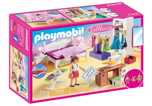 Playmobil Dollhouse Bedroom with Sewing Corner
