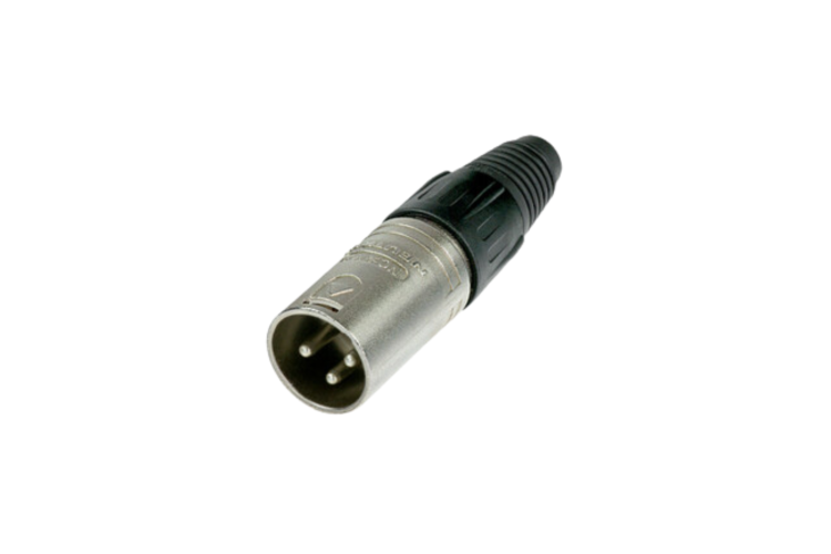 Neutrik NC3MX 3-Pole Male XLR Cable Connector, Nickel