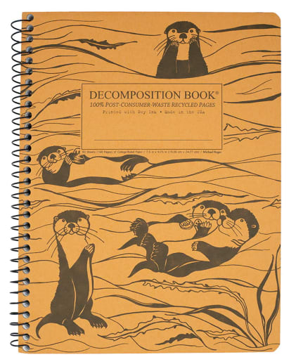 Otters Decomposition Book College Ruled (7.5" x 9.75")