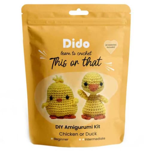 Dido Learn to Crochet: This or That DIY Amigurumi Kit - Chicken or Duck