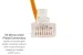 Cat6 Slim Ethernet Patch Cable, Snagless, 10 ft, Orange