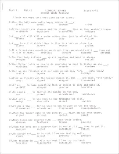 Climbing Higher Tests