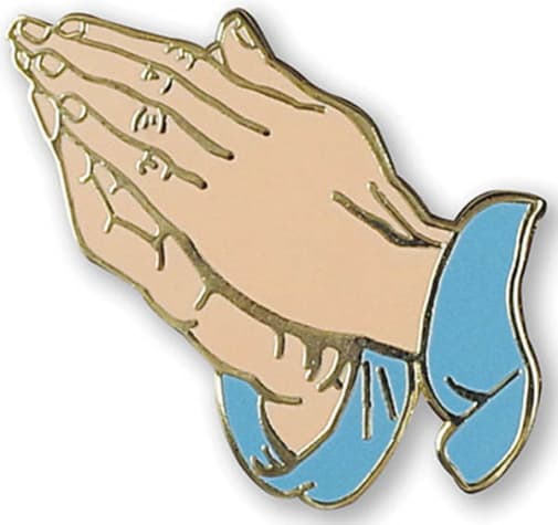 Praying Hands Enamel Pin