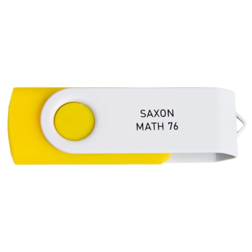 Mastering Algebra - Saxon Math 7/6 4th Edition USB Drive