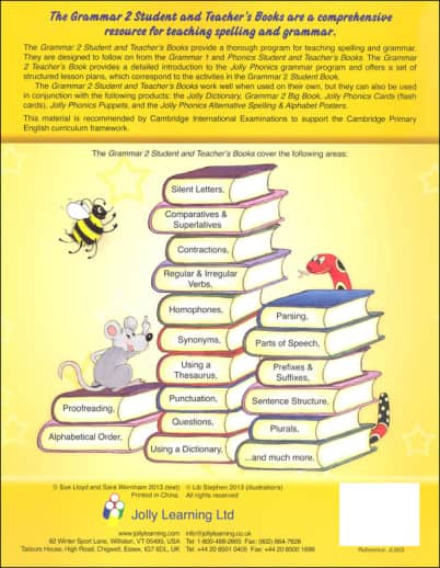 Jolly Phonics Grammar 2 Teacher's Book (Print Letters)