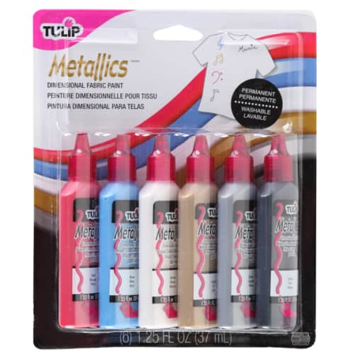 Dimensional Fabric Paint - Metallic (6 pack)