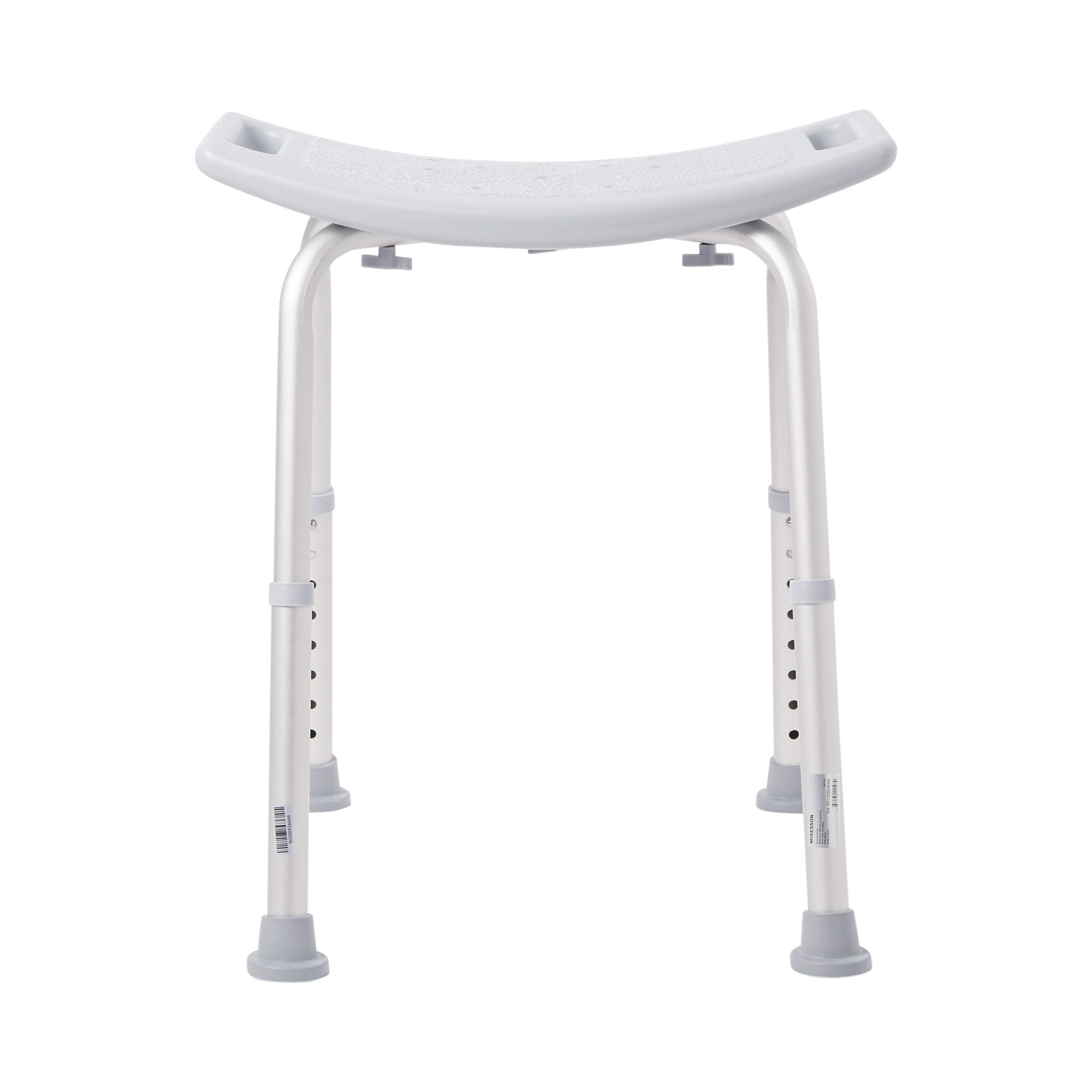 McKesson Aluminum Bath Bench Without Backrest, 15  19 Inch, Gray MK 1065209