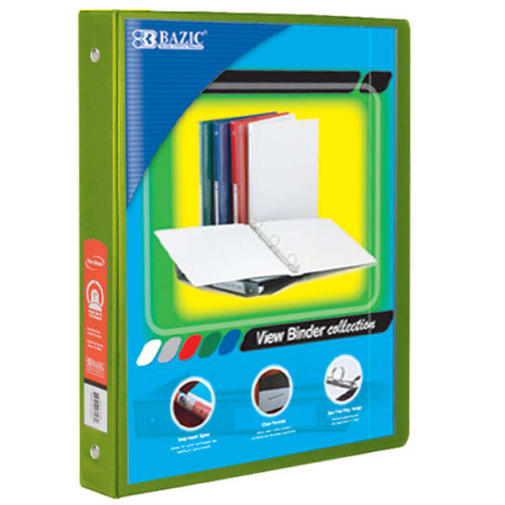 Binder - 3-Ring View 1/2" Lime