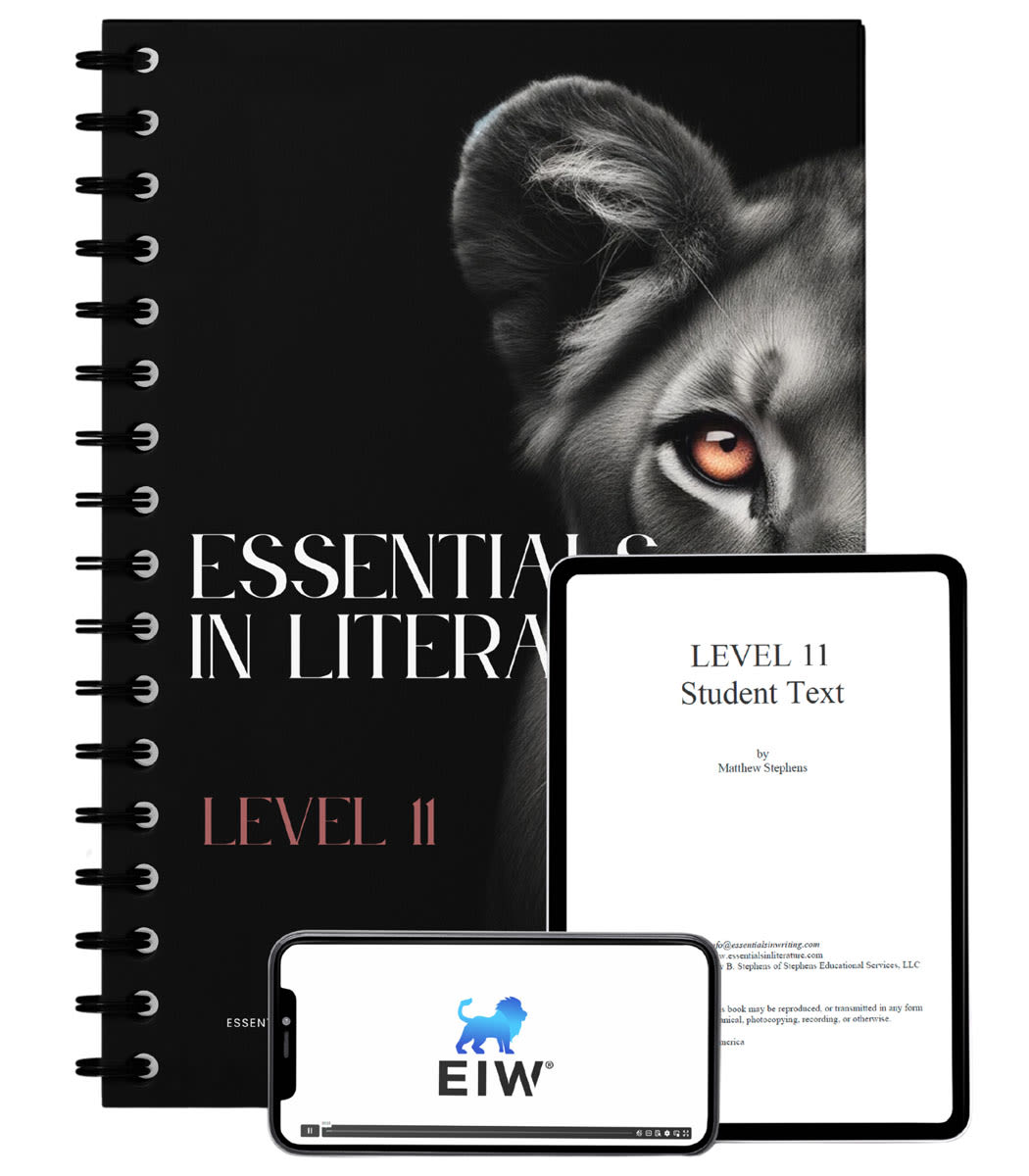 Essentials in Literature Level 11 Bundle (Textbook Resource Book Novel and Online Video Subscription)