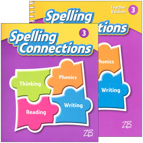 ZanerBloser Spelling Connections Grade 3 Homeschool Bundle (2016 edition)