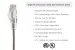 CAT6A Slim Snagless Ethernet Patch Cable, 1 ft, Gray