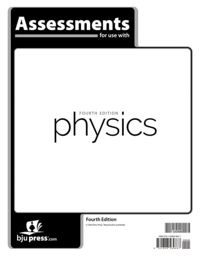 BJU Press Physics Assessments 4th Edition