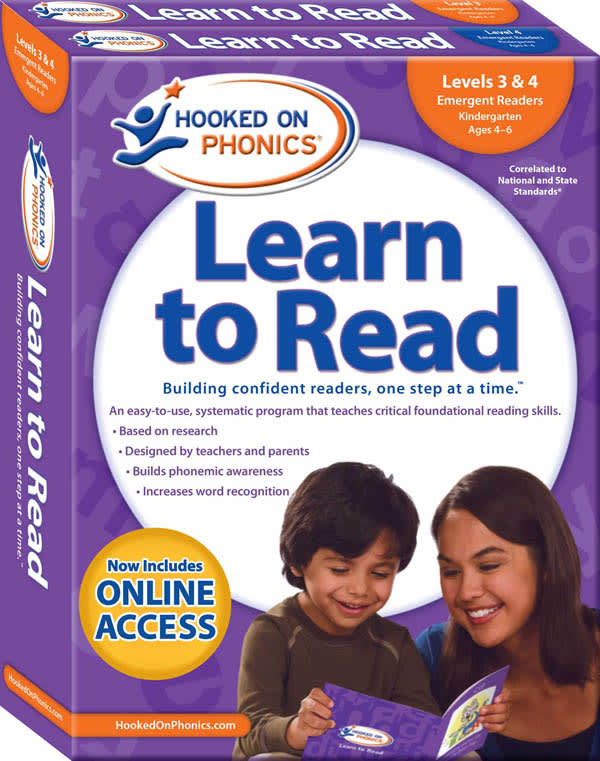 Hooked on Phonics Learn to Read Levels 3 & 4 (Kindergarten)