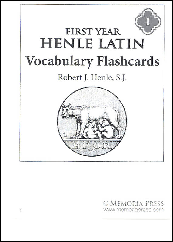 Henle Latin I Vocabulary Flashcards