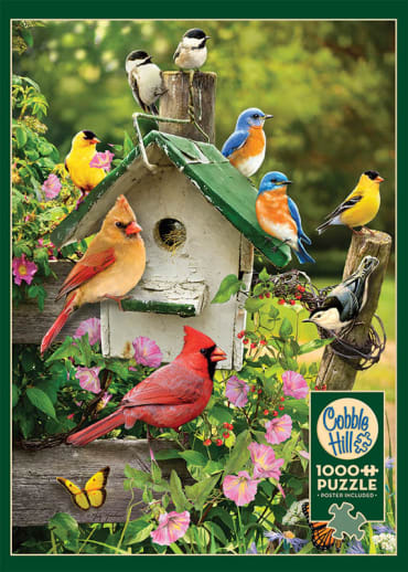 Cobble Hill Summer Birdhouse Jigsaw Puzzle (1000 piece)