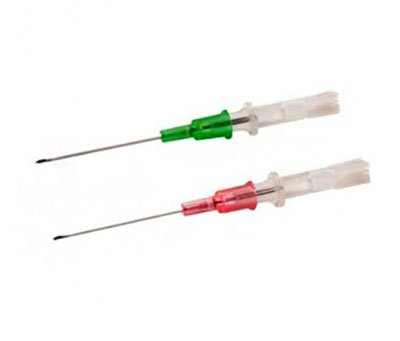 Peripheral IV Catheter Jelco 20 Gauge 1 Inch FEP Polymer Straight Hub Non Blood Control Non-Safety MK 995196