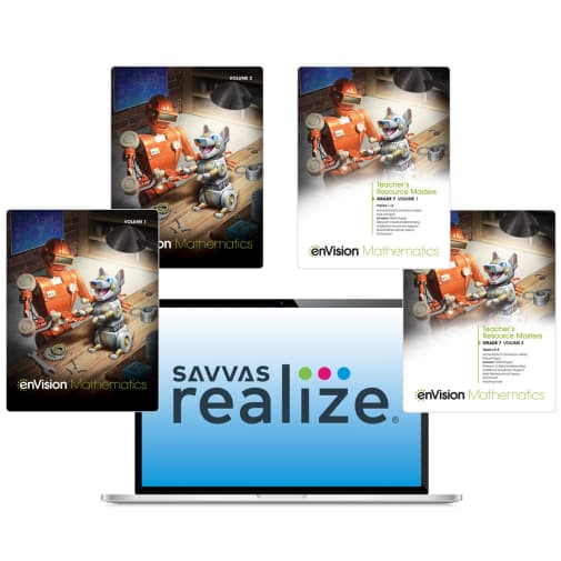 Savvas enVision Math Middle Homeschool Bundle - Grade 7 (2021 edition)