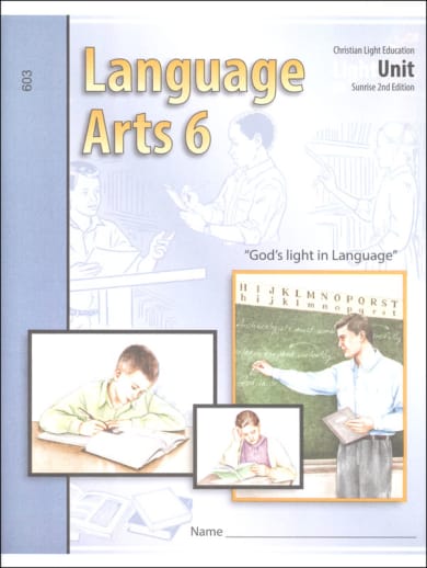 Language Arts LightUnit 603 Sunrise 2nd Edition
