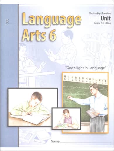 Language Arts LightUnit 603 Sunrise 2nd Edition