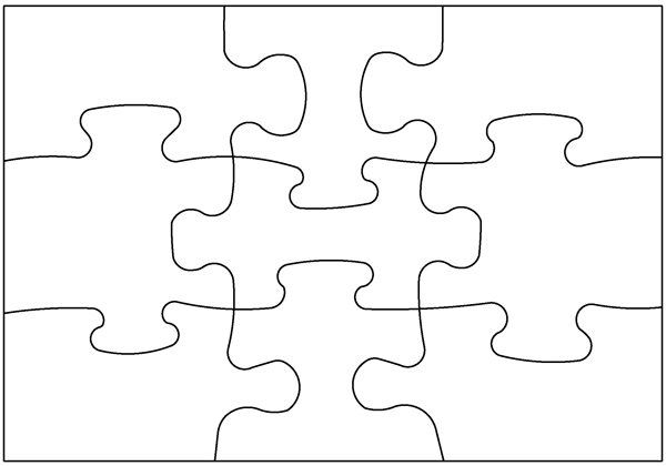 Large Blank Printable Puzzle Pieces