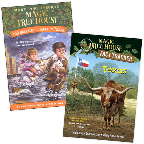Magic Tree House Hurricane Heroes in Texas with Fact Tracker
