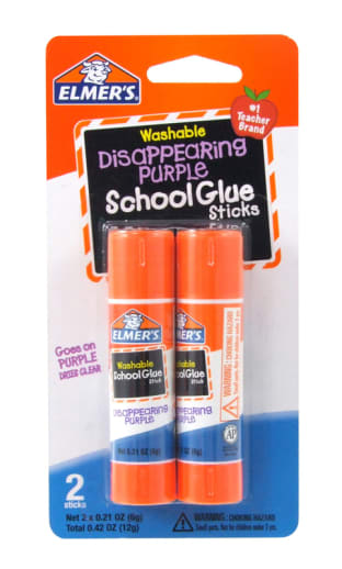 Elmer's Disappearing Purple Glue Stick 2 count - .21 oz.
