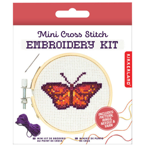 Mini Cross Stitch Embroidery Kit - Butterfly