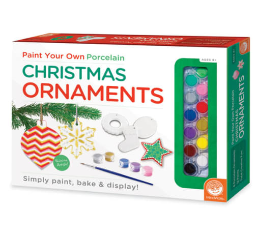 MindWare Paint Your Own Porcelain Christmas Ornaments