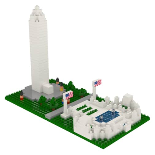 Mini Building Blocks: Washington Monument & World War II Memorial (266 pieces)