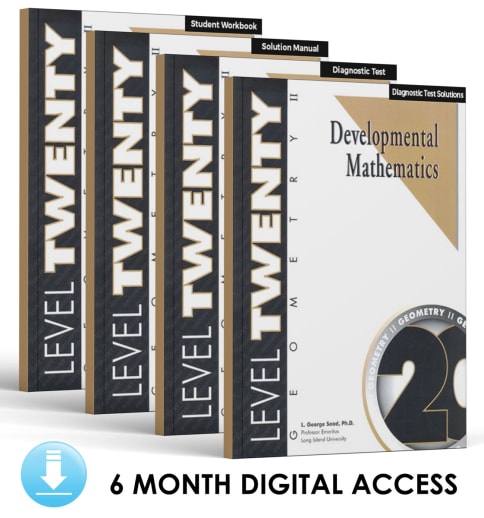 Developmental Math: Level 20 E-Book Set | Geometry 2: Two-Dimensional Figures (6 Month Access)