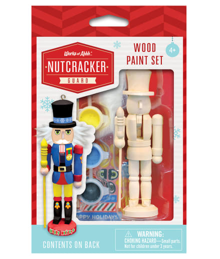 Mini Nutcracker Guard Wood Ornament
