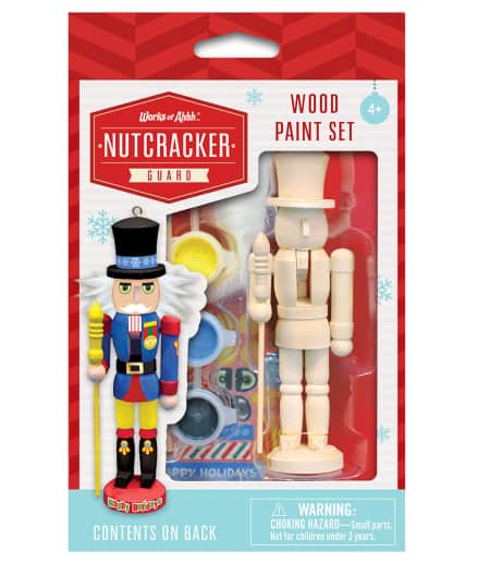 Mini Nutcracker Guard Wood Ornament