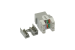 Cat6 RJ45 110 Type 180° Keystone Jack, Gray
