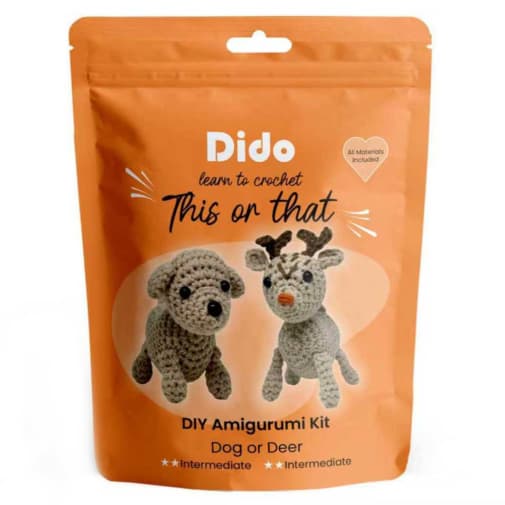 Dido Learn to Crochet: This or That DIY Amigurumi Kit - Dog or Deer