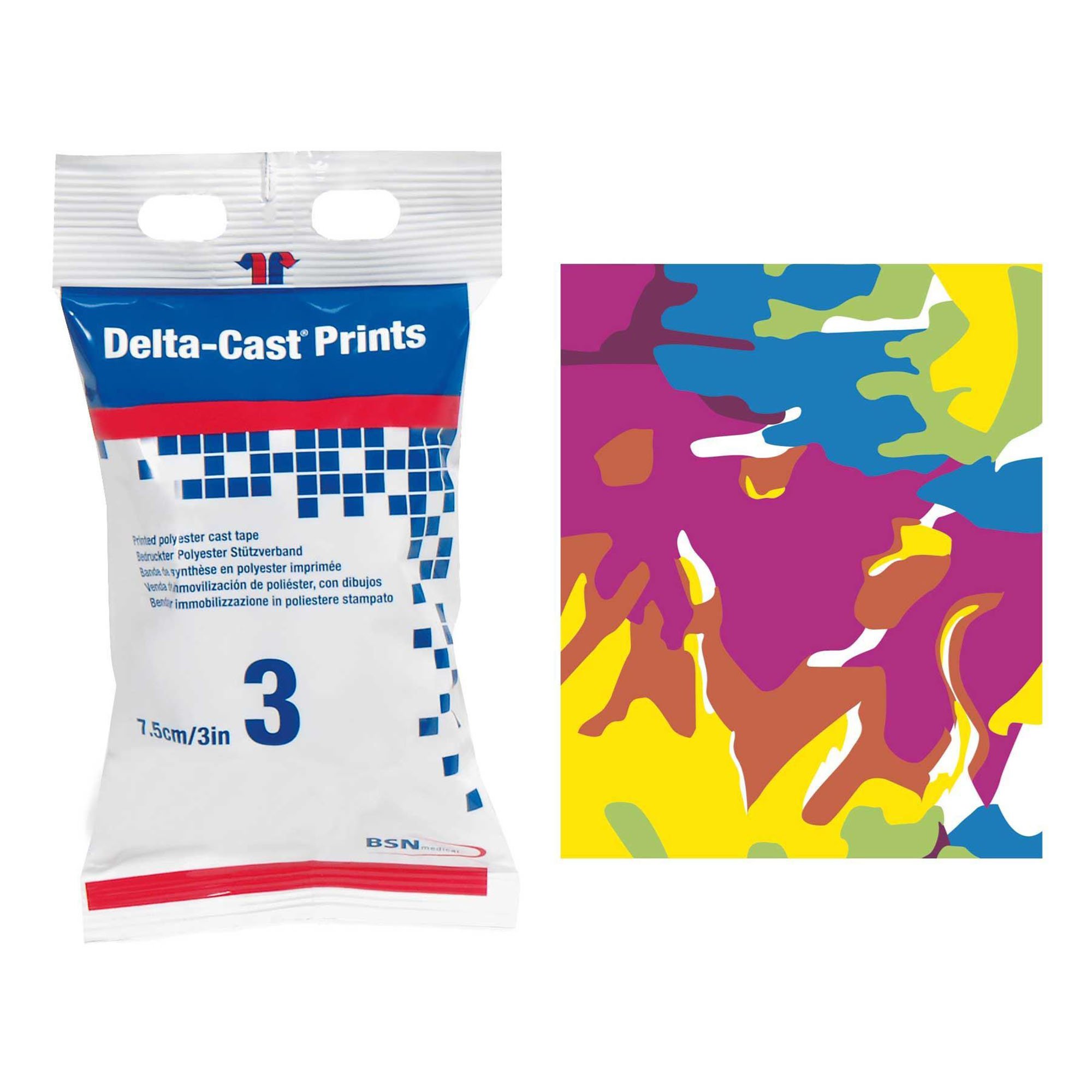 Delta-Cast Prints Pastel Cast Tape, 3 Inch x 4 Yard MK 325307