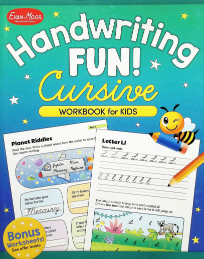 Handwriting Fun! Cursive Activity Book