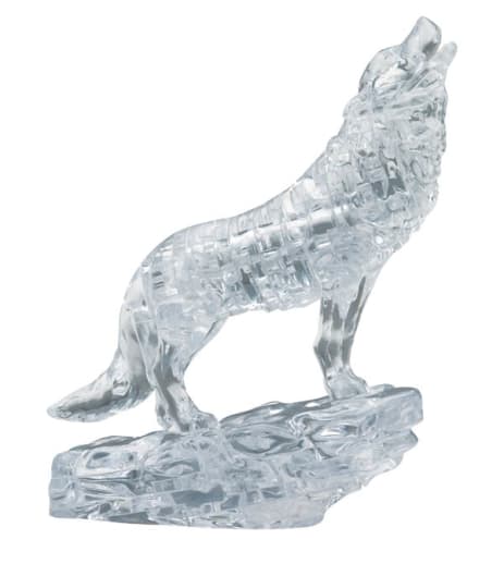 3D Crystal Puzzle - Wolf (Clear)