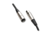 Microphone Cable XLR 3P with Male to Female Connector, Balanced Audio, Black, 25Ft