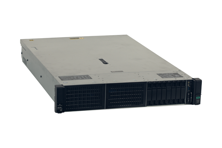 HP DL380 Generation 10 with (2) Intel Xeon Gold 5118, 64GB RAM, (4) 600GB 10K HDD