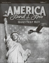 Abeka America: Land I Love in Christian Perspective Quiz/Test Key ...